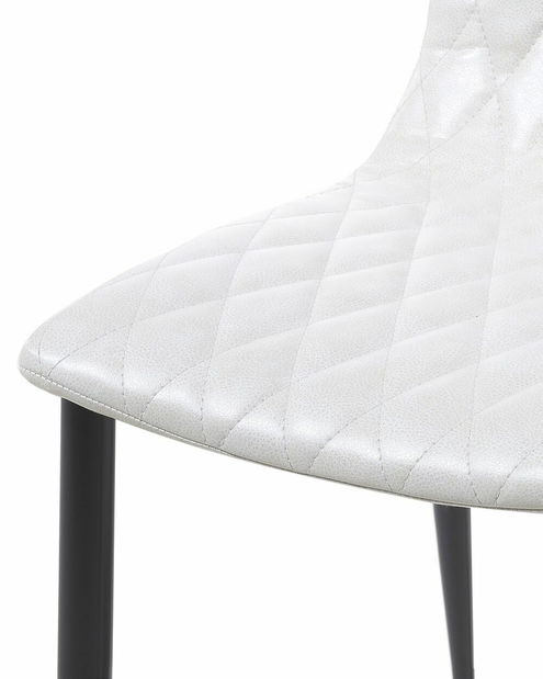 Set 2 ks. jedálenských stoličiek Montego (biela + čierna)