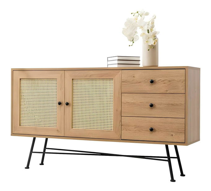 Komód Vovula 5 (természetes) 