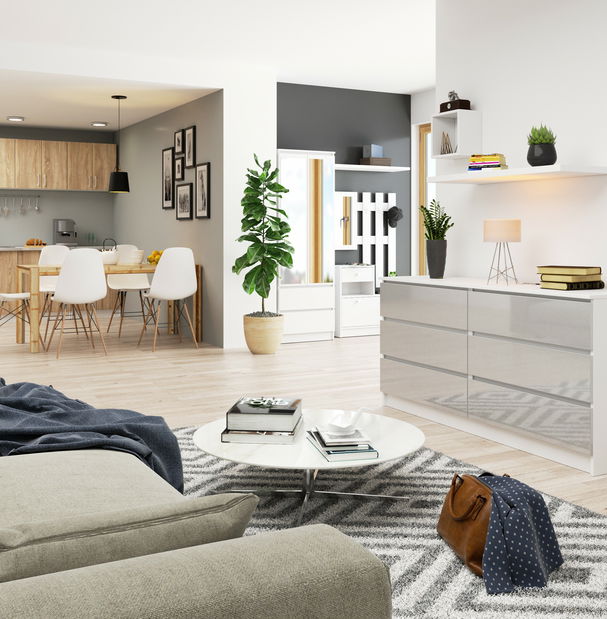 Komoda Koa III (metalni sjaj)