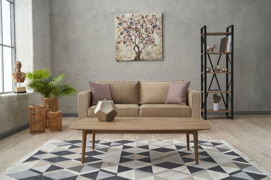 Pohovka dvojsedačka Kalen (krémová)