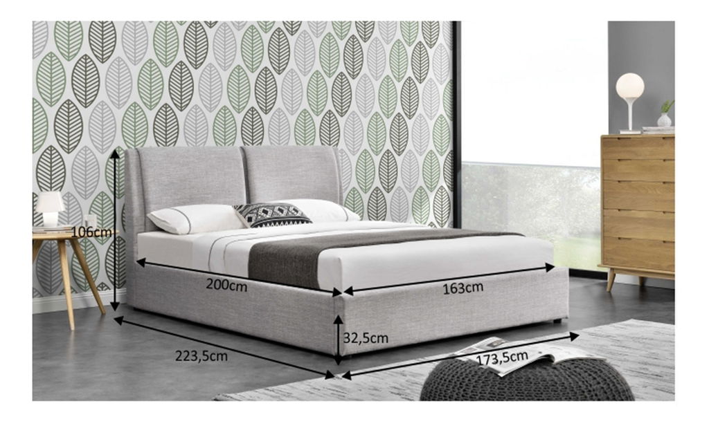 Manželská posteľ 160 cm Gulina (s roštom)