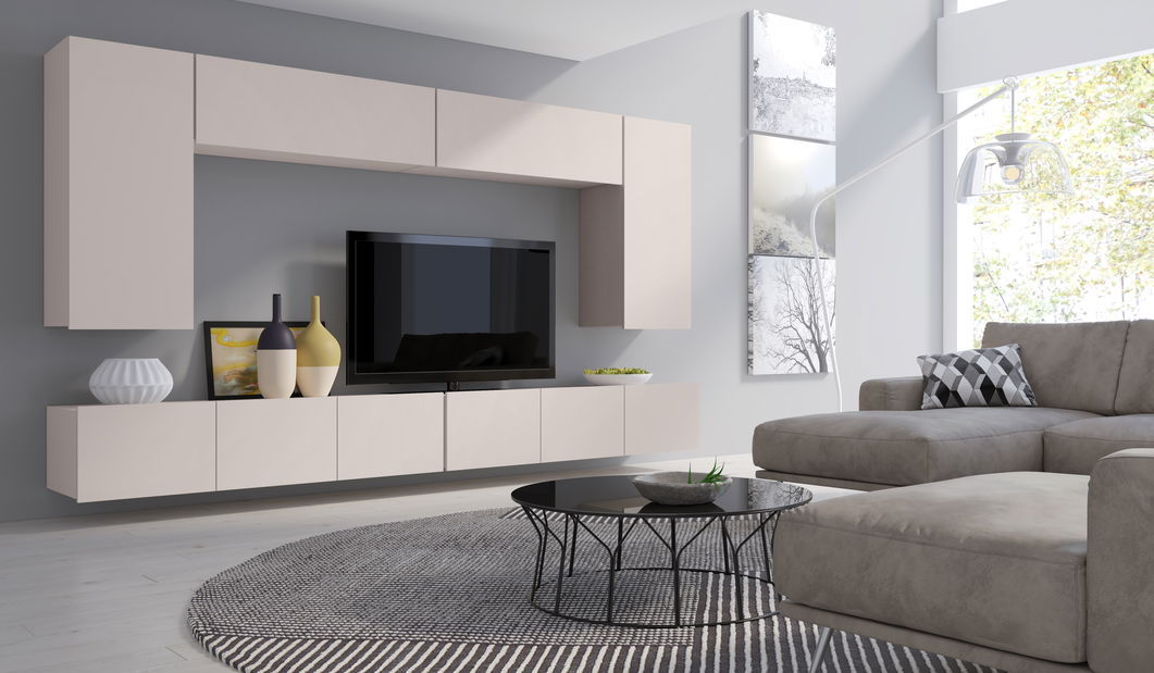 Mobilier living Calabria C13 (cashmere) (fără iluminat)