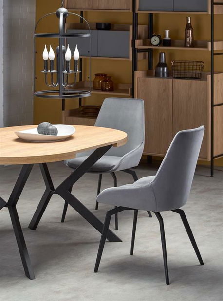 Étkezőasztal Peperoni (arany tölgy + fekete)