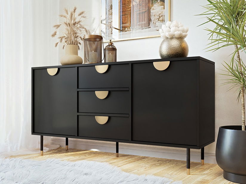 Komoda Tildo 2D3SZ (čierna)