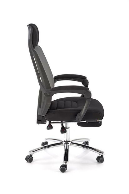 Fotoliu de birou Fareet (Gri închis + Negru)