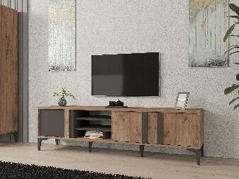 TV asztal/szekrény Mobube (atlanti fenyő + antracit) 