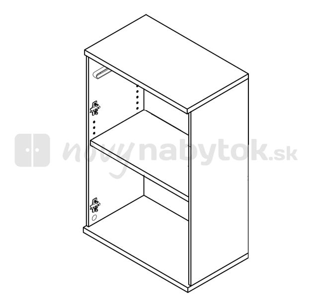 Komoda Roxi DXK 21 dub sonoma+biela