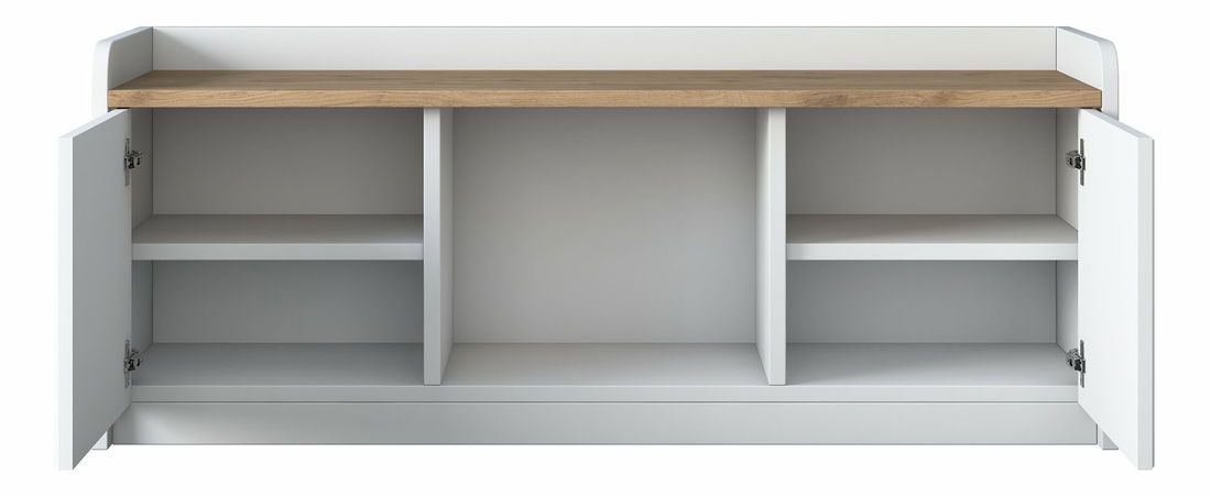 Ormarić za obuću Pixie 2 (bijela + orah)