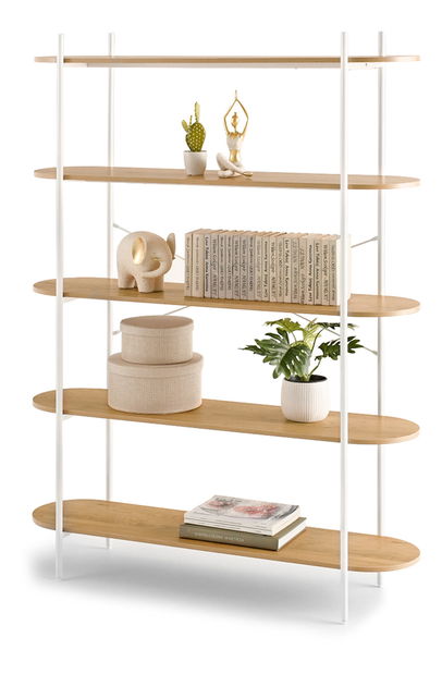 Regál Linde (tölgy + fehér)