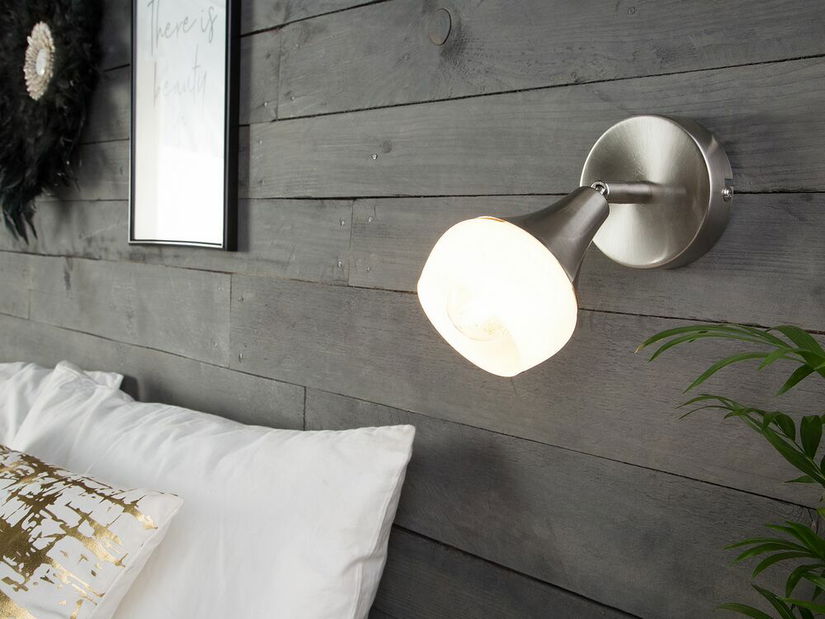 Set 2 buc. lămpi de perete AMADORA I (metal) (argintiu)