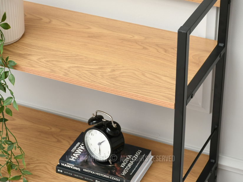 Regál Noel (tölgy + fekete)