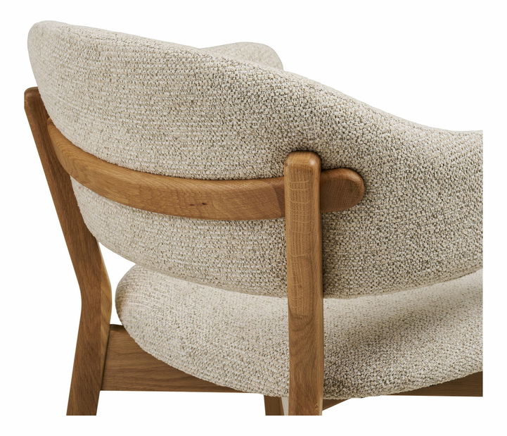 Jedálenská stolička Delina 2 (prírodná + béžová)