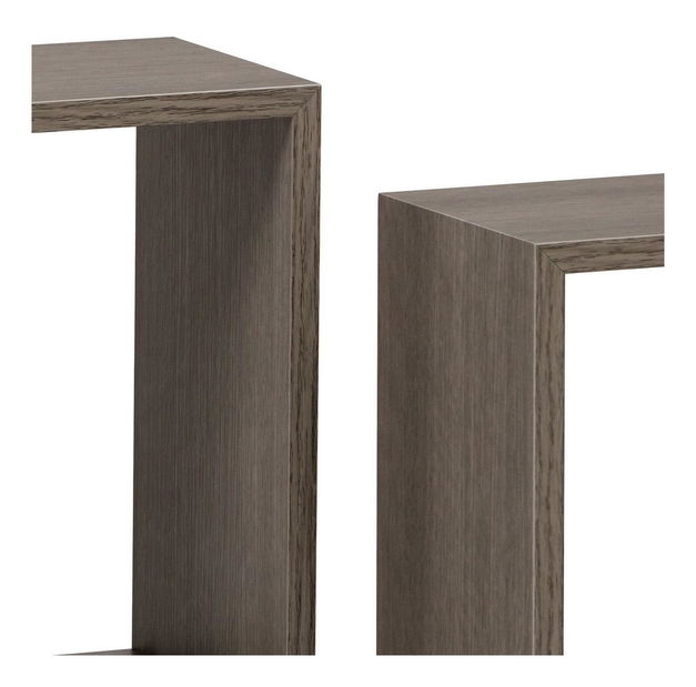 Set 3 nástenných políc Parto (dub sonoma tmavý)