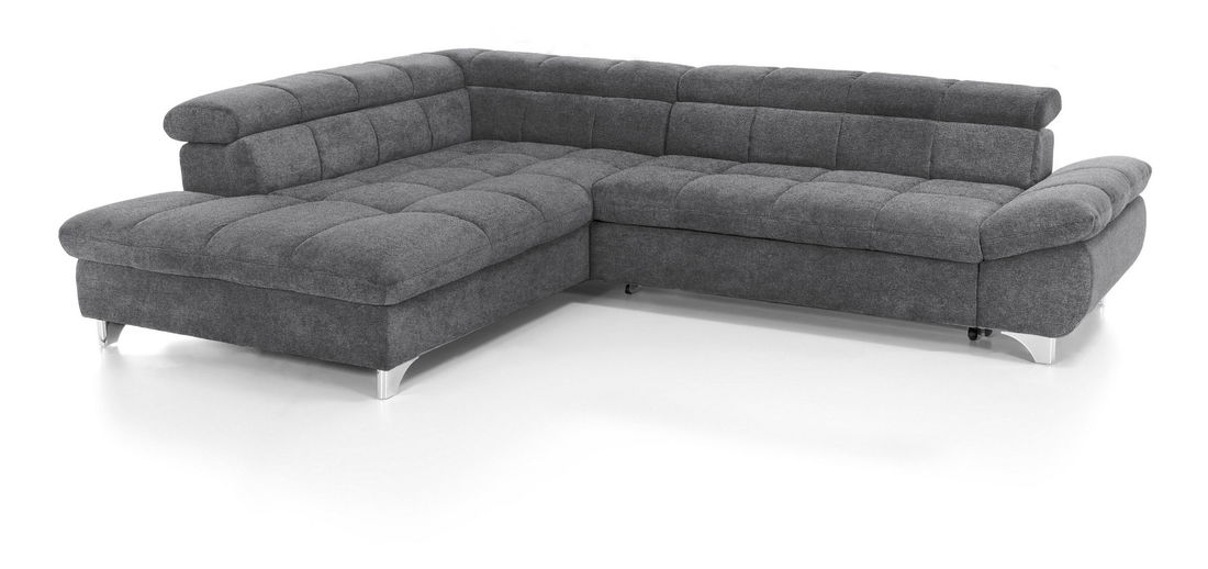 Rohová sedačka BRW Gemini (tmavosivá) (L)