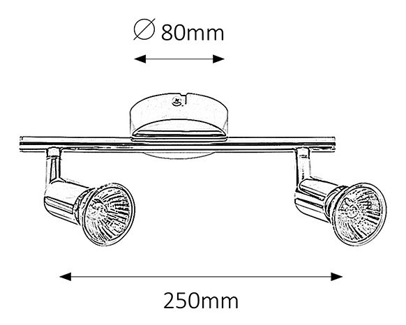Bodové svietidlo Norton 6046 (chrómová)