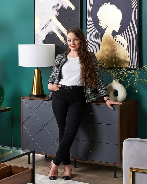 Stolná lampa Sutton (svetlobéžová)