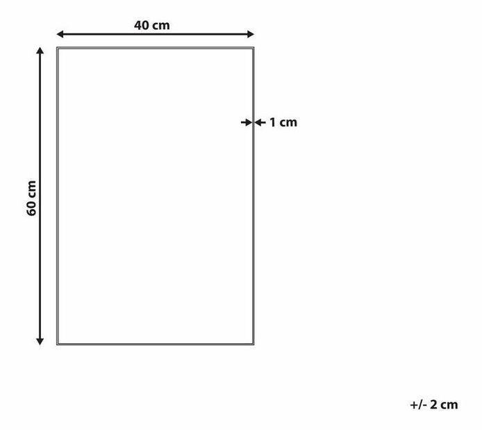 Oglindă de perete Abebe (argintiu)