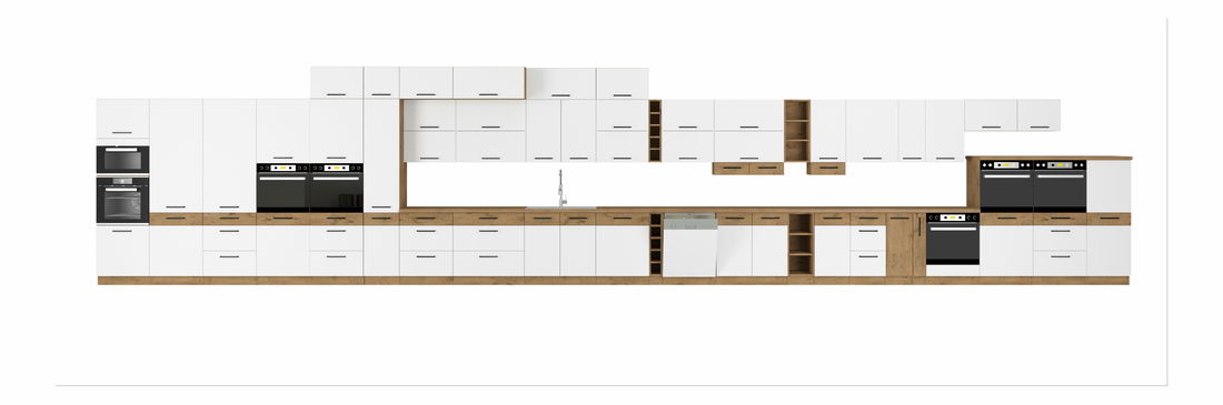 Donji kuhinjski ormarić Virion 105 ND 1F BB (hrast lancelot + bijela) *rasprodaja