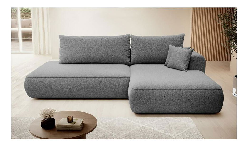 Kutna garnitura Fergie (D) (siva + crna)