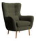 Fotelja Veneza 1 (maslinasto zelena + bukva)