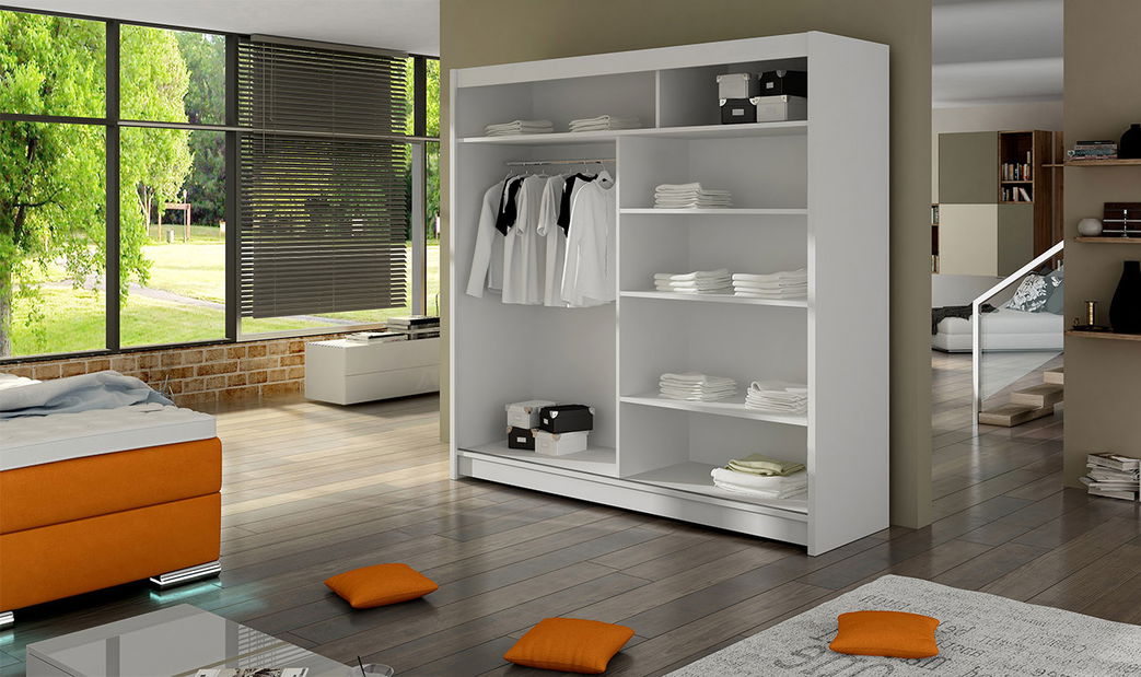Dulap de haine Florencia 5 (Alb + Alb)