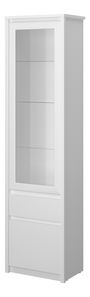 Vitrina Ethan 1D1W1S (bijela)