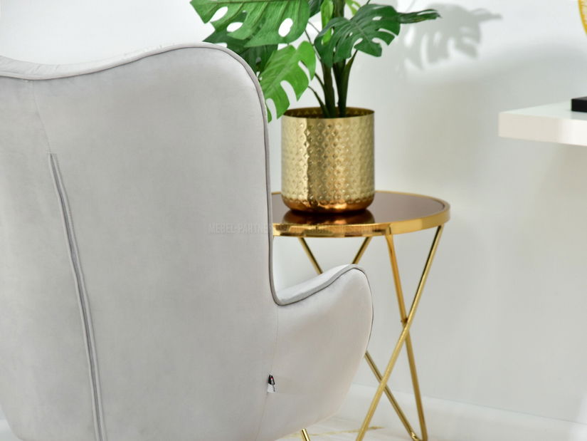 Fotoliu Meryl (gri + auriu)