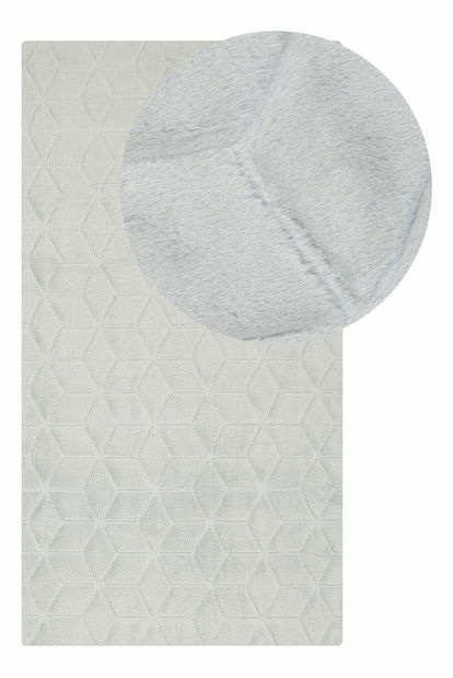 Covor din blană artificială 80 x 150 cm Thae (gri verde)