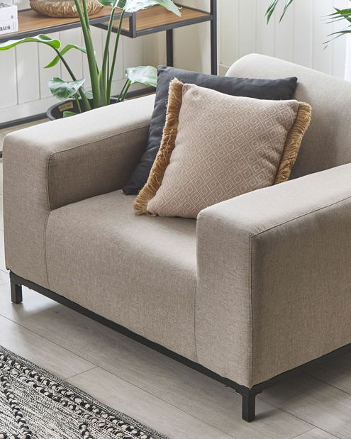 Set 2 ks. záhradných kresiel RAVIOL (béžová + čierna)