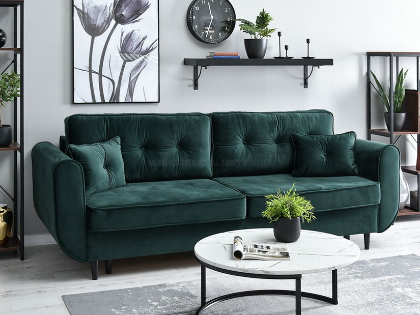 Canapea două locuri Bacteria (verde + negru)