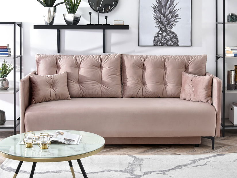 Kétszemélyes kanapé Mastil (fekete)