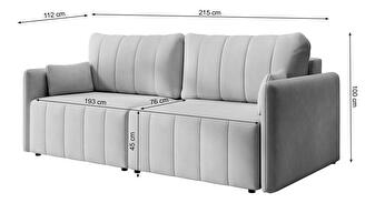 Sofa Perkley  (krem + crna)