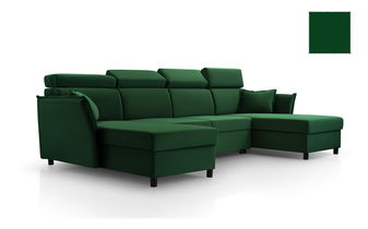 Kutna garnitura Moria U (zelena) (D)