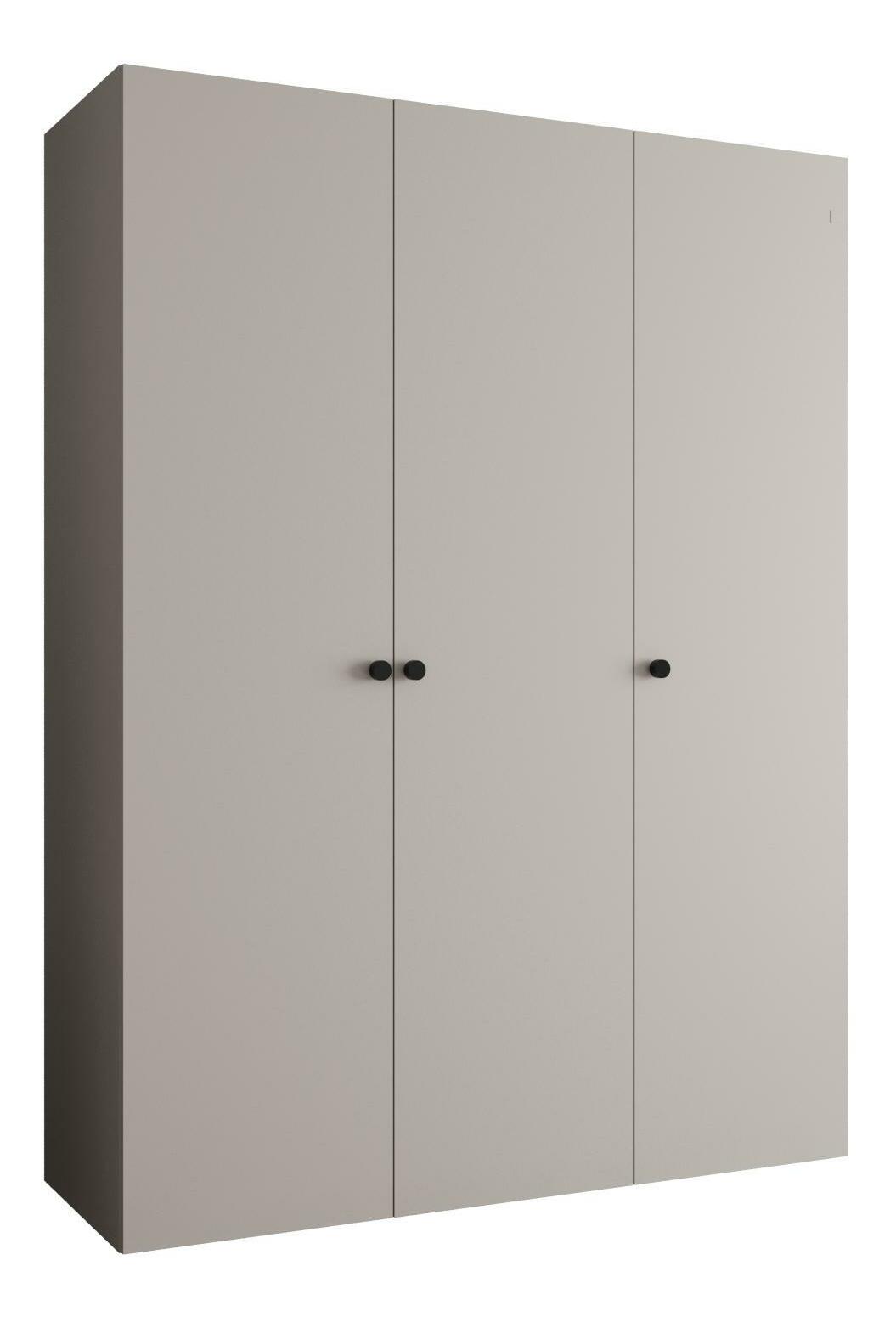 Ruhásszekrény 150 cm Parna 1 (kasmír + fekete)