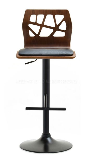 Stolička Hokei (orech tmavý + čierna)