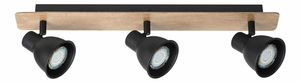 Bodové svietidlo Mac 5904 (čierna + buk)