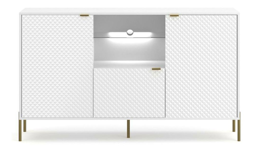 Szekrény Calvo C4 (fehér + arany)