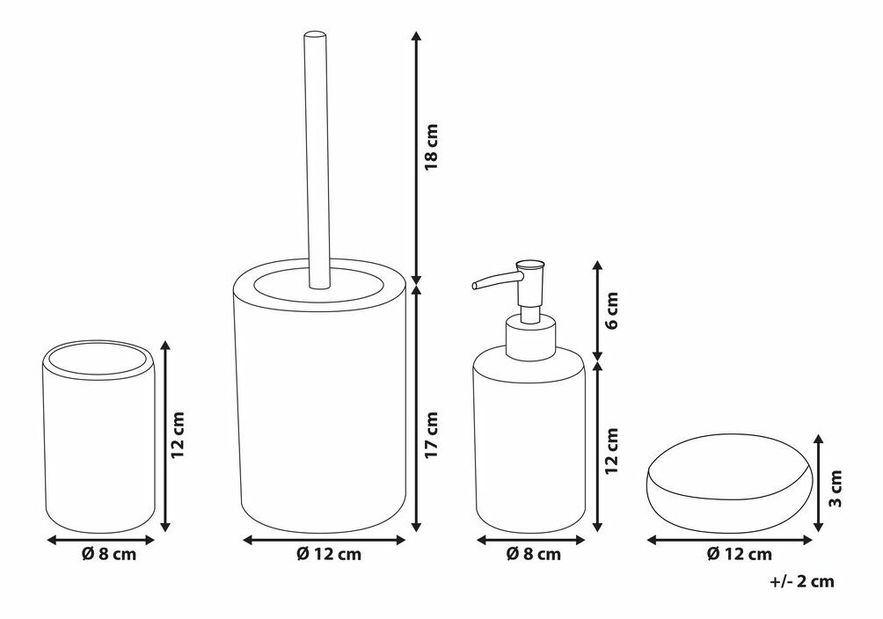 Kupaonski dodatci Albert (bijela)