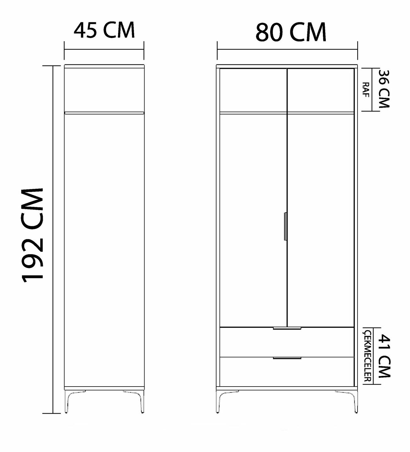 Šatníková skriňa Adren 1 (dub + biela)
