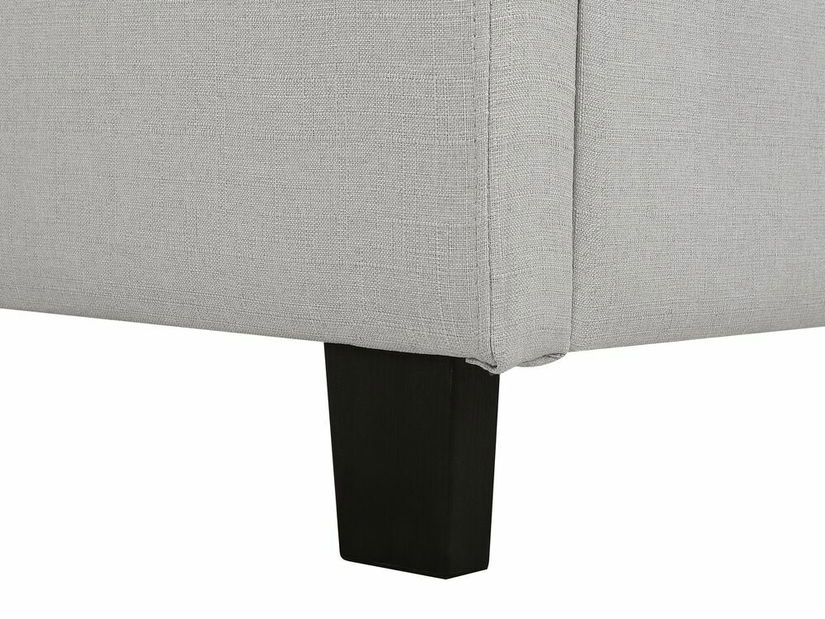 Manželská posteľ 160 cm Rhiannon (svetlosivá) (s roštom a matracom)