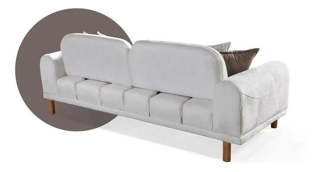 Canapea extensibilă Clasy (crem)
