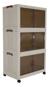 Dulap Pillia 2 (alb + maro)