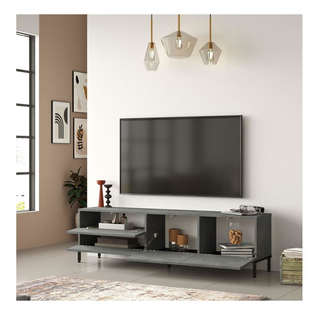 Set za dnevni boravak Levoretta 35 (siva + crna)