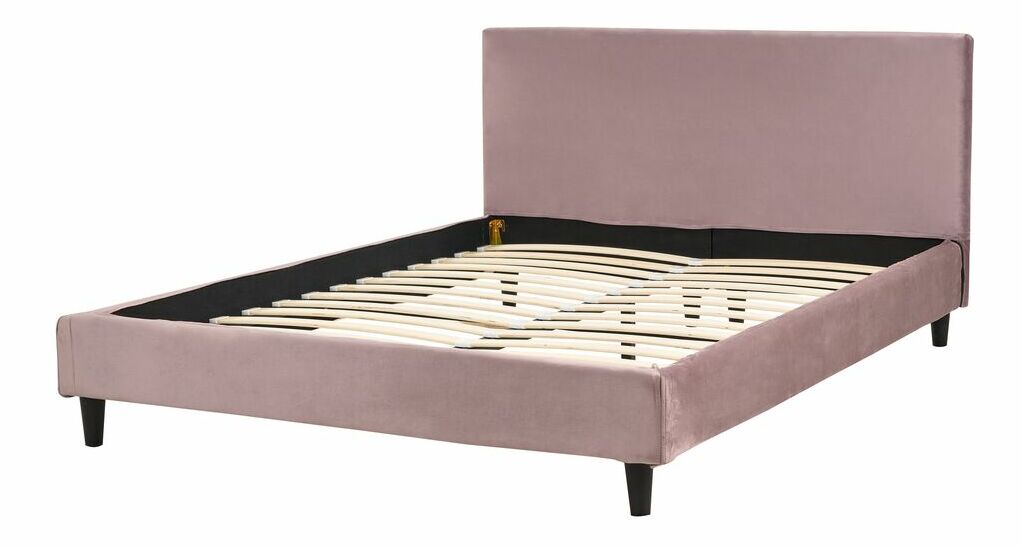 Manželská posteľ 140 cm Ferdinand (ružová) (s roštom)