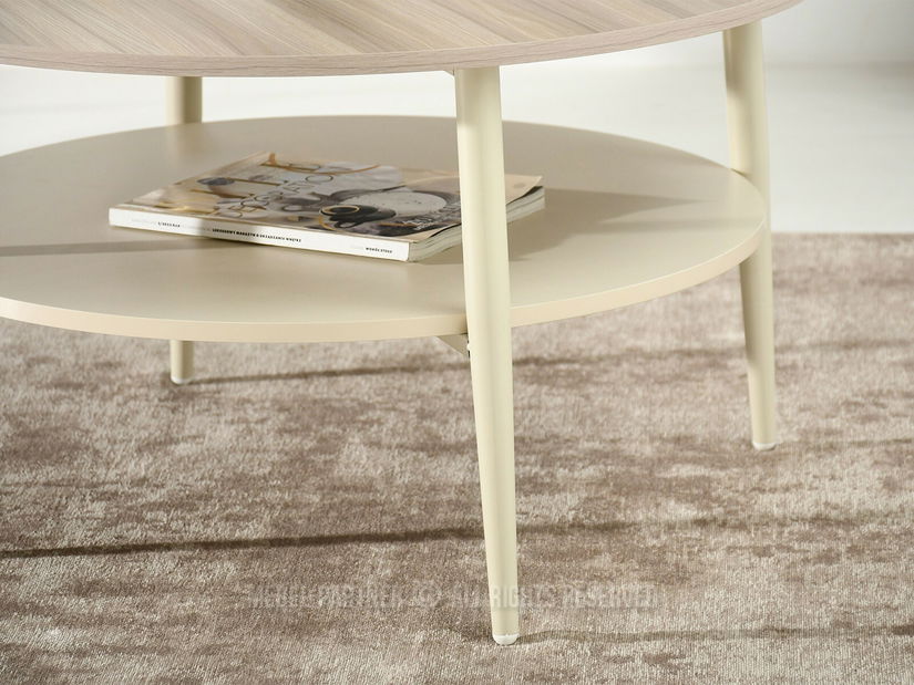 Stolić za kavu Randolf Xl (pepeljasto bež + krem)