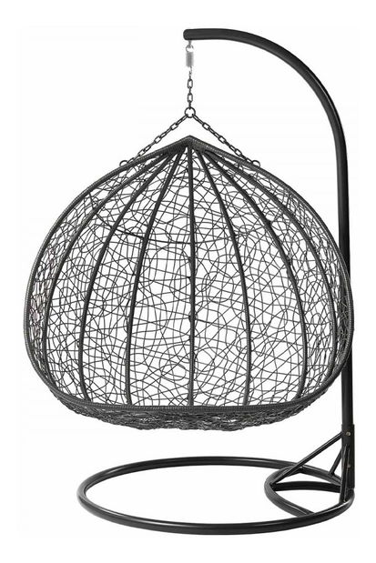 Függesztett fotel Loma (fekete + krém) 