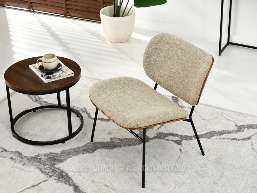 Fotel Black (dió + fekete)