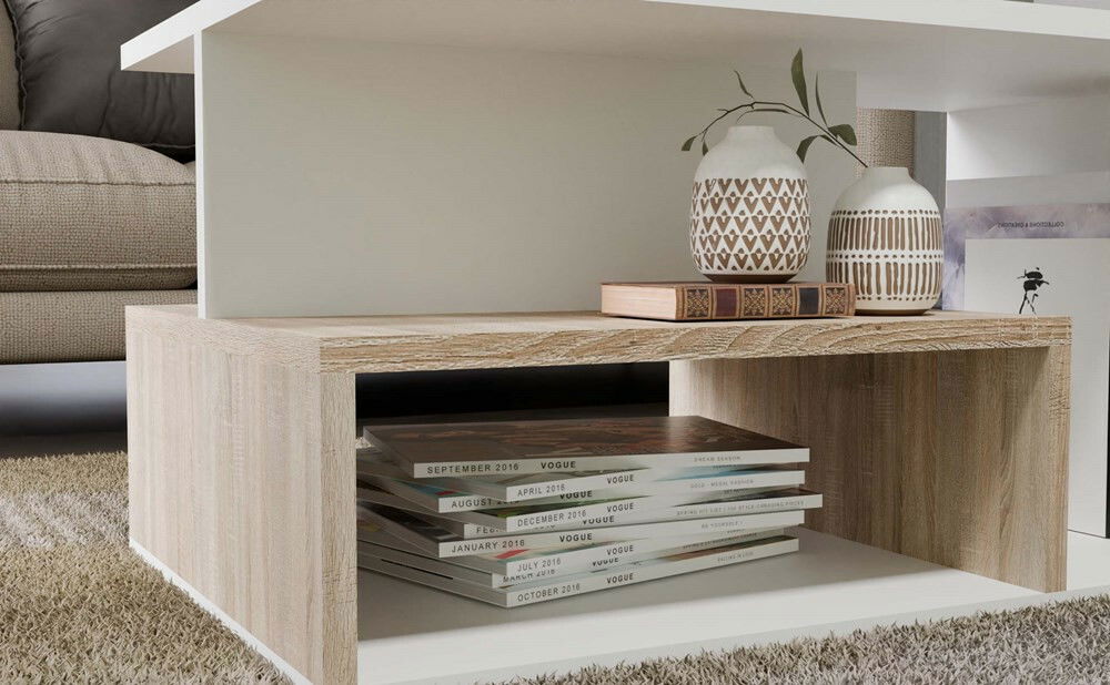 Konferenčný stolík Prospectos 1 (dub sonoma + biela)