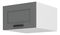 Horná kuchynská skrinka Lucid WH 60 NAGU 36 1 F (dustgrey + biela)