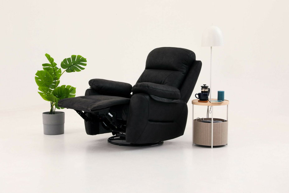 Fotoliu reglabil Comforto M (negru)